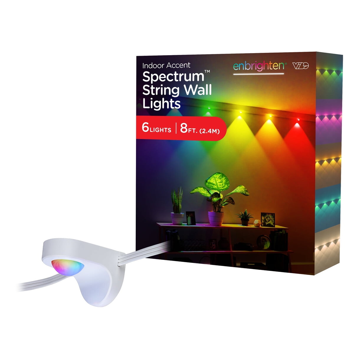 Luz Led Enbrighten Spectrum 8ft Rgbwic 6 Luces Interior