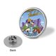 thumbnail image 3 of El show de Huckleberry Hound-Theme Round Button Badge: Premium Metal Construction, Ideal for High-End Events 2.8 cm, 3 of 6