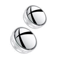 Magideal - Espejo De Punto Ciego Para Coche, Espejo Retrovisor Redondo , Espejo Transparente Para Estacionamiento Universal Para Bicicletas, Blanco