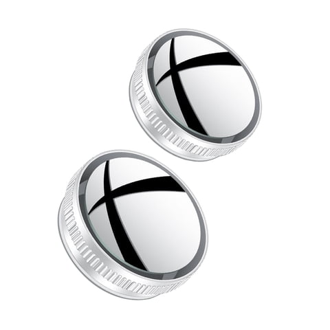 Magideal - Espejo De Punto Ciego Para Coche, Espejo Retrovisor Redondo , Espejo Transparente Para Estacionamiento Universal Para Bicicletas, Blanco