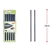 Genérico - Palillos Chinos Bambú (5 Pares) 24 Centímetros Largo