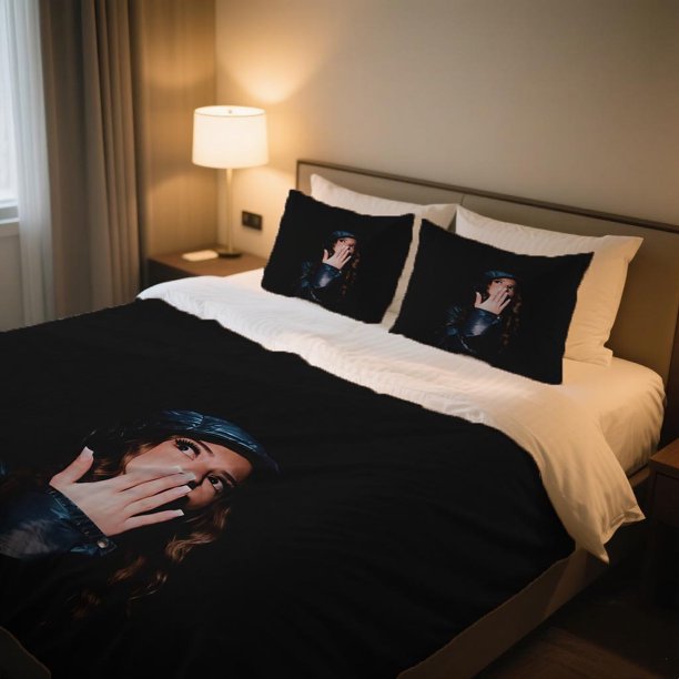 ZAHIDE Moody Style Duvet Cover Set The Perfect Cartoon Digital Print Bedding Set! Breathable Light BeigeFriendly Material Romantic Bedroom Decor