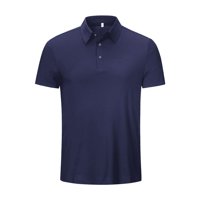 Polera Alaska Cool Dry Pique Azul Manga Corta Talla L