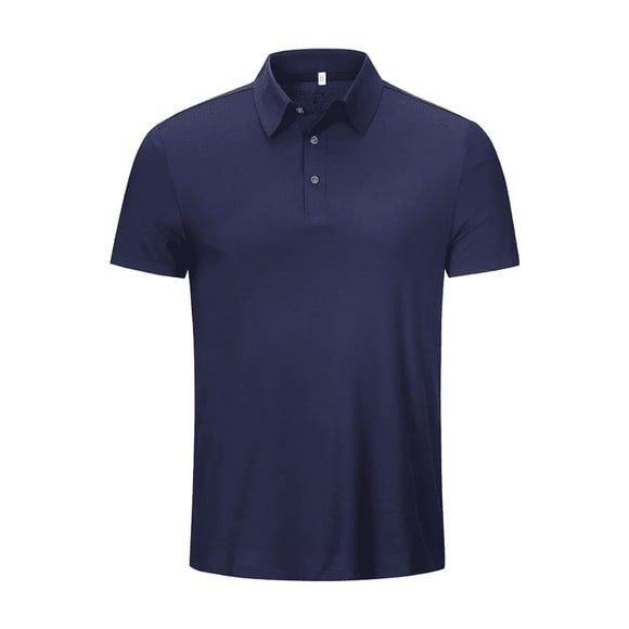 Polera Alaska Cool Dry Pique azul manga corta Talla L