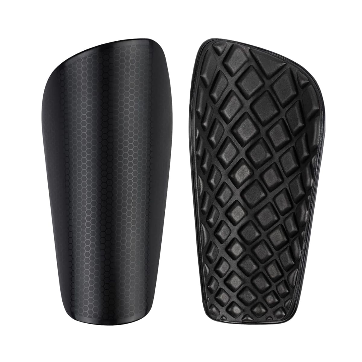 Frc - Canilleras De Futbol Talla Infantil Con Diseño Texturizado Negro