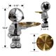 thumbnail image 2 of Figurilla Dosker Astronauta Plateado 32 × 13 × 10 cm con Plato para Dulces, 2 of 7