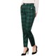 thumbnail image 1 of INSPIRE CHIC Pantalones de Tartán a Cuadros para Mujer de Regreso a Clases, Cintura Alta Elástica, Rectos y Largos, Talla L, Verde, 1 of 7