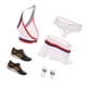 thumbnail image 1 of Uniforme Y Zapatos Blancos De Porristas A Escala 1/6 Para Figura De Acción De 12 '', 1 of 3