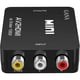 thumbnail image 2 of Adaptador RCA a HDMI, convertidor AV a HDMI, adaptador AV a HDMI, compatible con 1080P con cable de carga USB, cubierta para PC/Nintendo/Xbox/PS4/PS3/TV/STB/VHS/VCR/, 2 of 5