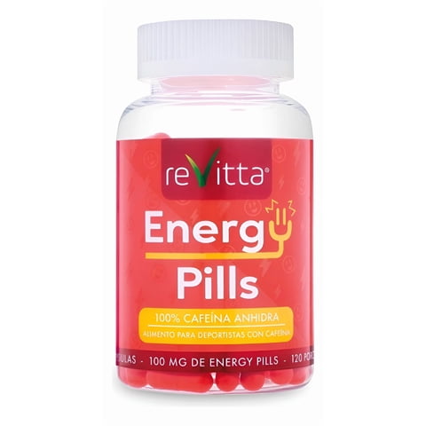 Revitta Wellness - Cafeína 100Mg Energy Pills 120 Cápsulas
