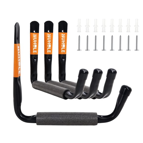 Gancho de Almacenamiento HUHOLE 4 piezas 25 cm 32 kg de carga pesada