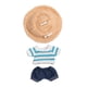 thumbnail image 3 of Suéter De Rayas Con Pantalones Y Sombrero Para Muñecas De Moda De 3 Piezas, Accesorios Para Muñecas De 15 A 17 Cm, Jeans, 3 of 3