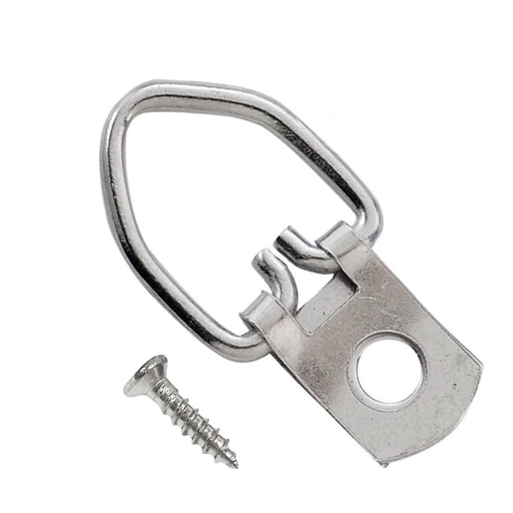 Ganchos D-Ring para cuadros, paquete de 100, para colgar obras de arte y marcos
