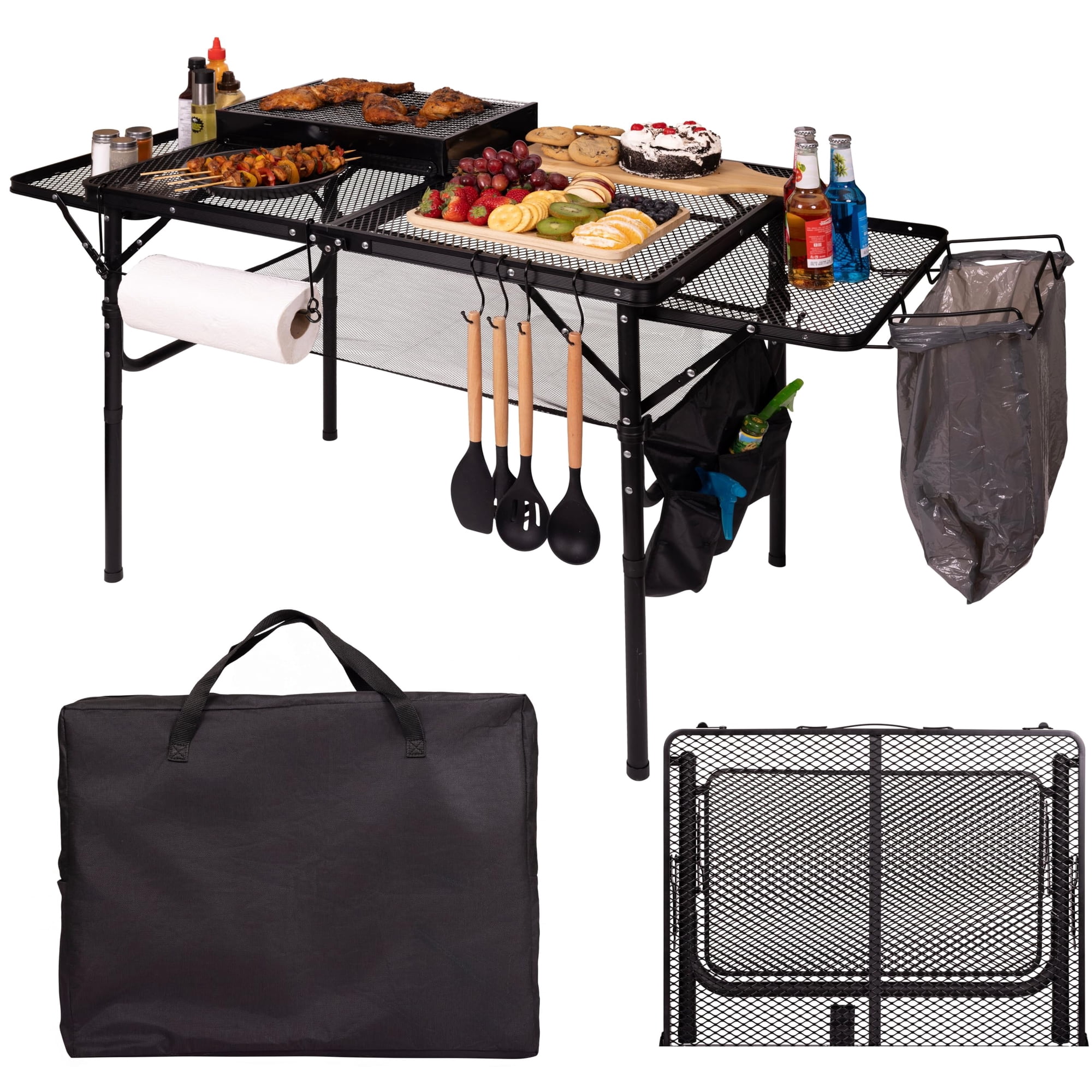 Mesa Plegable Dafrum De 1,34 M Portátil Y De Altura Ajustable