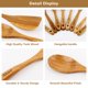 thumbnail image 5 of Cucharas de cocina de madera AIUHI antiadherentes de madera de teca, paquete de 8, 5 of 6