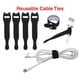 thumbnail image 4 of Organizador de cables para escritorio ENVISIONED de silicona con peso, blanco, 4 of 8