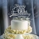 thumbnail image 4 of Topper Para Pastel 60 º Aniversario En Glitter Plateado, 4 of 9