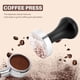 thumbnail image 2 of Juego de prensador de café (51 mm), sello para espresso con base de acero plana, prensador manual para espresso con tapete para prensar café, 2 of 7