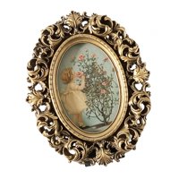 Bothyi - Exhibiciones Del Marco De La Foto De La Resina Del Marco De La Foto Del Vintage En Relieve Para La Decoración Casera