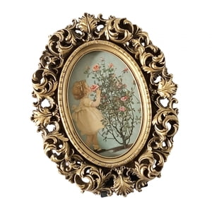 Bothyi - Exhibiciones Del Marco De La Foto De La Resina Del Marco De La Foto Del Vintage En Relieve Para La Decoración Casera