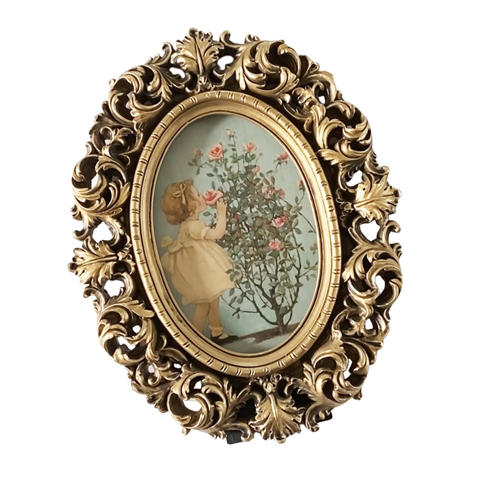 Bothyi - Exhibiciones Del Marco De La Foto De La Resina Del Marco De La Foto Del Vintage En Relieve Para La Decoración Casera