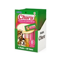 Caja Churu Perros Pollo - Salmón 6 Un. (48 Tubos)
