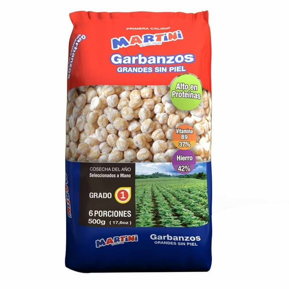 Garbanzos sin Piel Bolsa, 500 g