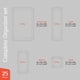 thumbnail image 2 of Juego organizador de cajones Emporio Kitchen de 25 piezas con 4 tamaños, 2 of 8