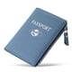thumbnail image 1 of Portatarjetas De Cuero Genuino Con Bloqueo Rfid Billetera Delgada Para Pasaportes De Viaje Con Ranuras Para Tarjetas Y Bolsillo Para Monedas Funda Anti Escaneo Para Hombre Y Mujeres, 1 of 9