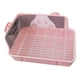 thumbnail image 2 of Caja De Arena Para Conejos, Baño Para Mascotas, Gato, Conejos, Conejito, Pequeño Animal, Orinal, Entrenador, Rosa, 2 of 5