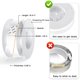 thumbnail image 3 of Cinta adhesiva de doble cara Vimiroo Heavy Duty, 16.4 pies, nanotransparente, 3 of 7