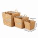 thumbnail image 3 of Set de 3 Canastos Organizadores Cuadrados en Seagrass – Natural, 3 of 7