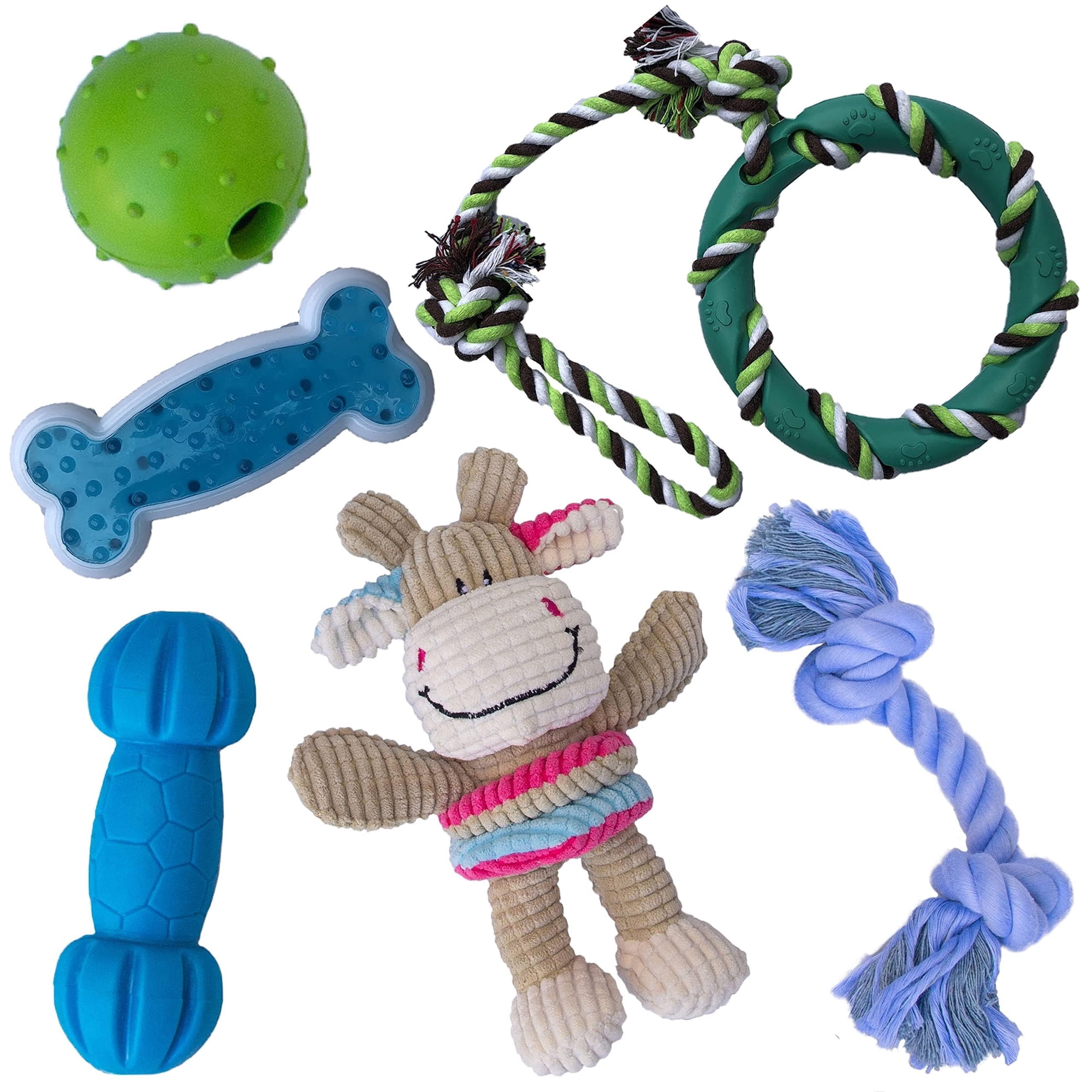 Chew Toys Rocket & Rex, Paquete De 6 Unidades Para Perros Pequeños Y Medianos