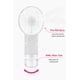 thumbnail image 5 of Ventilador de mano CAIZISHEN recargable por USB con niebla – Plateado, 5 of 7