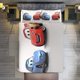 thumbnail image 5 of Cartoon Cars Lightning McQueen Friend Boys Room Decor Size Bedding Set for Kids 3 Piece Bedding with 1 Duvet Cover And 2 Pillowcases Queen Bed Sheets, 5 of 5