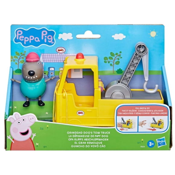 Muñeca Set Peppa Pig El Gran Remolque del abuello perro