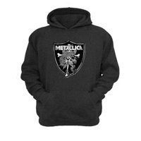Genérico - Polerón Canguro Metallica Gris Oscuro Talla Xs Unisex
