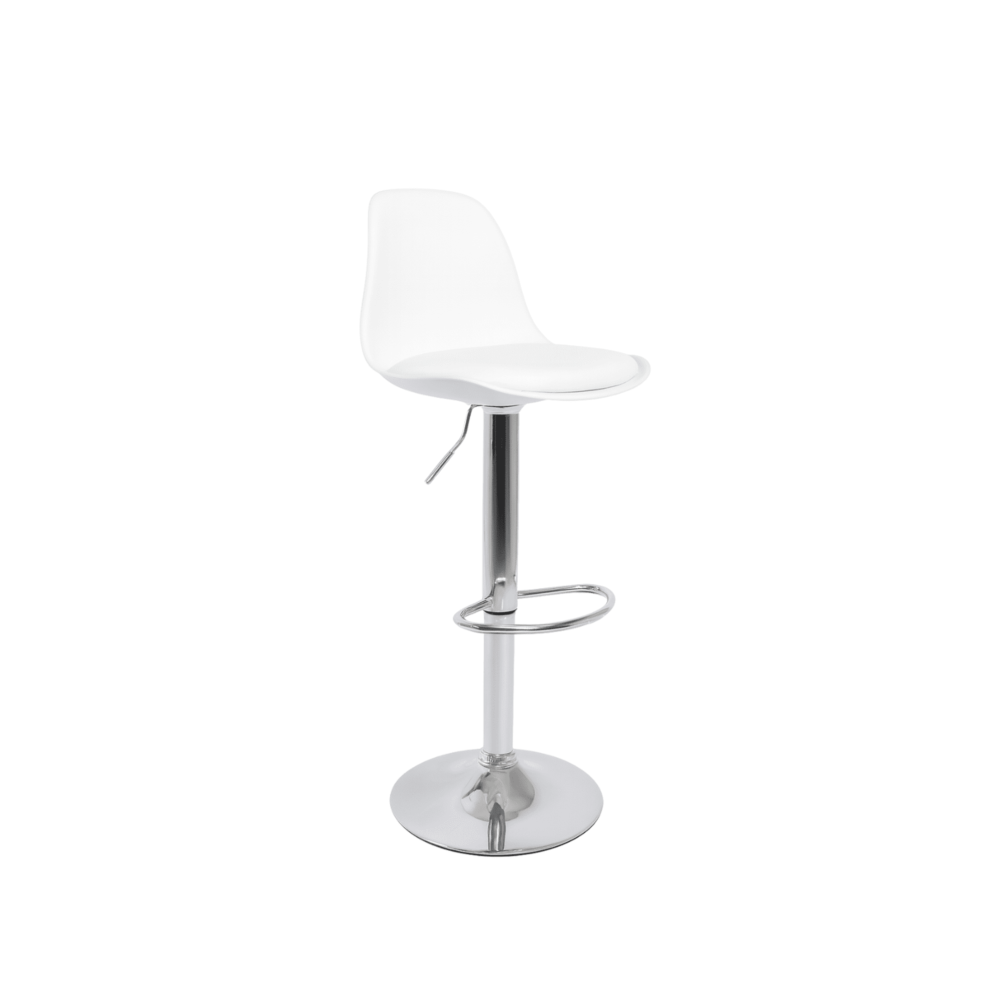 Habita2 Chile - Silla Alta Taburete Nicky Ajustable - Blanco