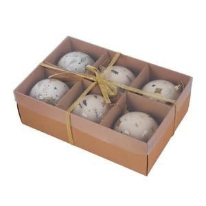 Inspiracci - Set 6 Esferas Navidad Dorado