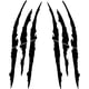 thumbnail image 1 of Sticker Garra Monster Tribal Auto Camioneta Suv, 1 of 3