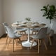 thumbnail image 1 of Comedor Mesa Tulip 120 cm (Cubierta Efecto Madera) + 6 Sillas Tulip Gris, 1 of 2