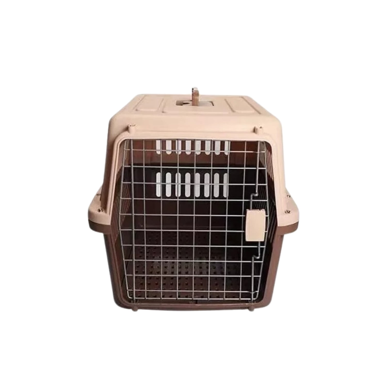 Importclick - Jaula Transporte Mascotas 61x40x41 Cm Marrón