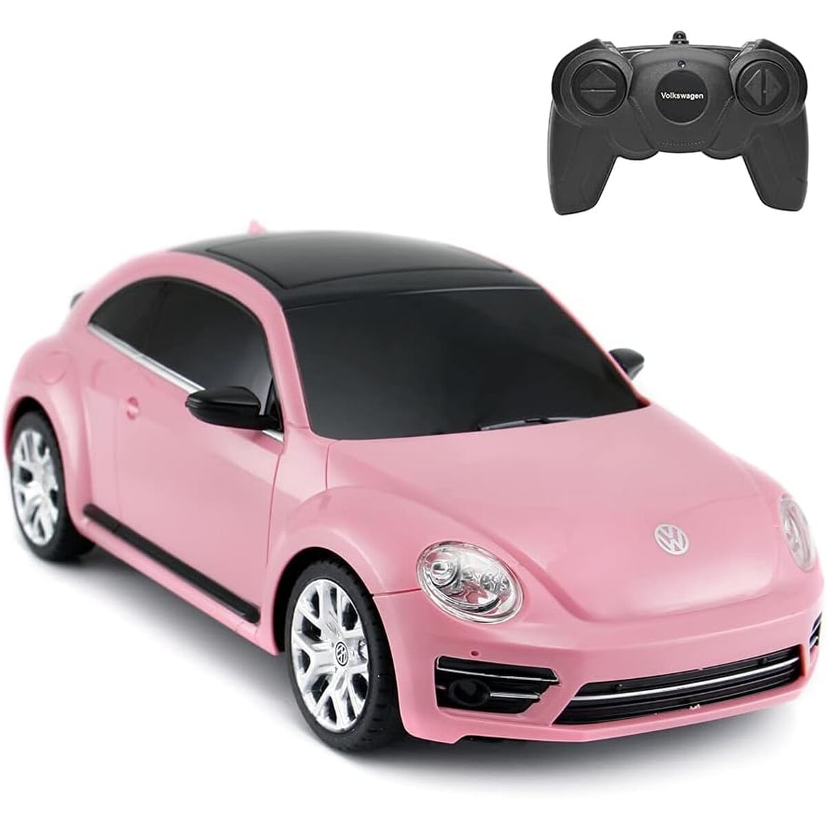 Auto Control Remoto Volkswagen Beetle Rastar 124 Rosado