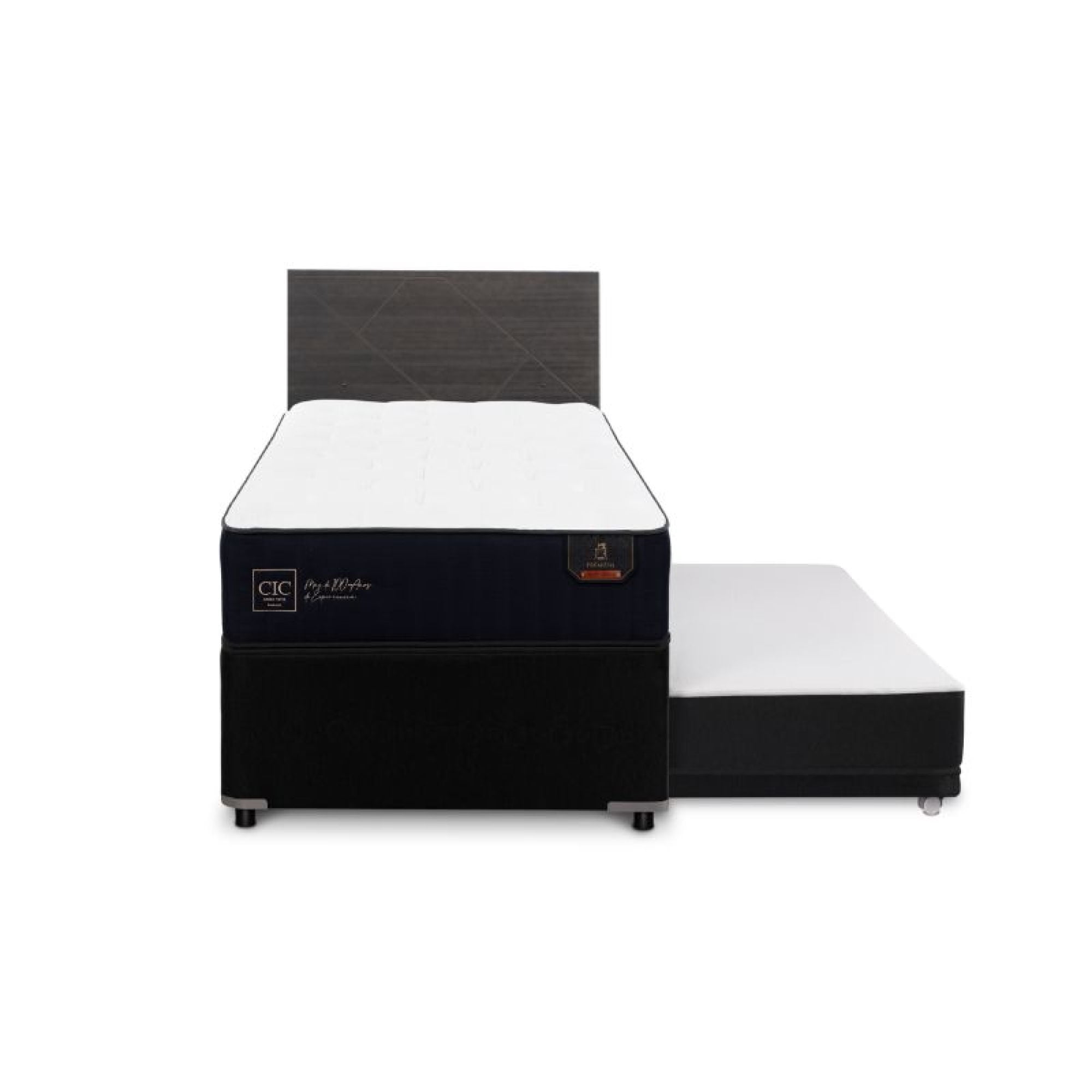 Diván Premium Black 1.5 Plaza Base Normal