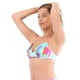 thumbnail image 2 of Bikini Estilo Sostén Drapeado Estampado Verde M, 2 of 3