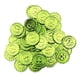 thumbnail image 3 of 100 Monedas De Tréboles De Cuatro Hojas, Moneda De La Suerte Para Decoración De Fiestas Temáticas, Color Verde, 3 of 3