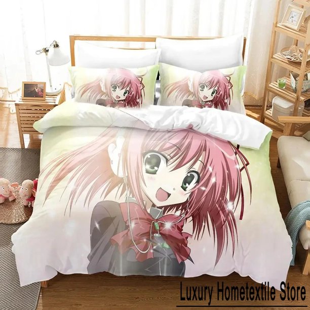 Student Councils Discretion Bedding Set Boys Girls Size Seitokai no Ichizon Duvet Cover Pillowcase Bed Kids Adult Bed Sheets