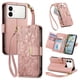 thumbnail image 1 of Funda FOXDOCK cartera de piel sintética para FOXDOCK Samsung Galaxy S26 Edge – Resistente a golpes, RFID – rosa, 1 of 6
