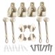 thumbnail image 4 of Juego De 16 Cuerdas Elásticas Para Amarrar Persianas Y Cortinas, Accesorios De Fijación Universales, Color Blanco, 4 of 5