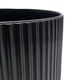 thumbnail image 3 of Macetero Maceta De Ceramica Negro Lineas Verticales Grande, 3 of 6